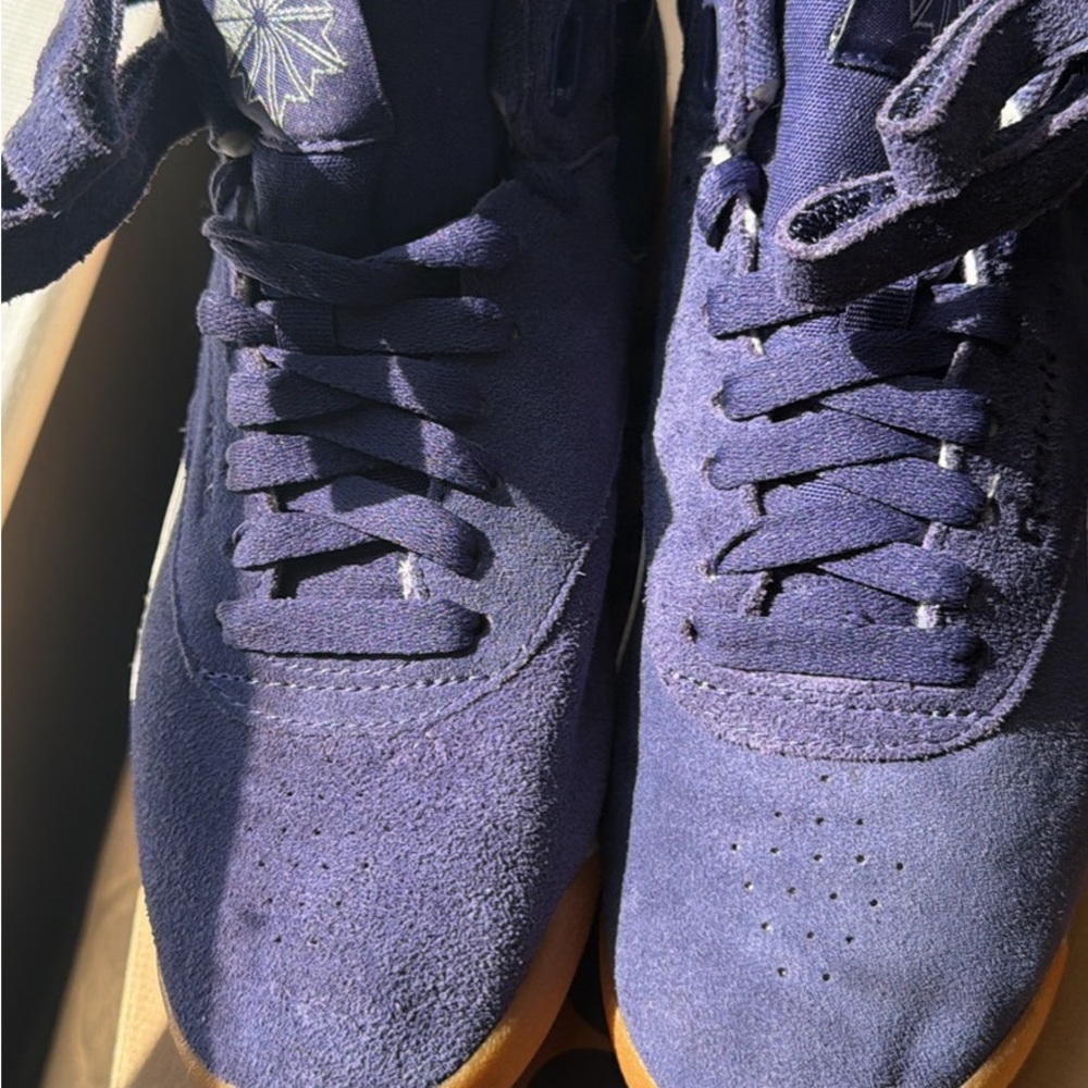 Reebok Purple classics.
